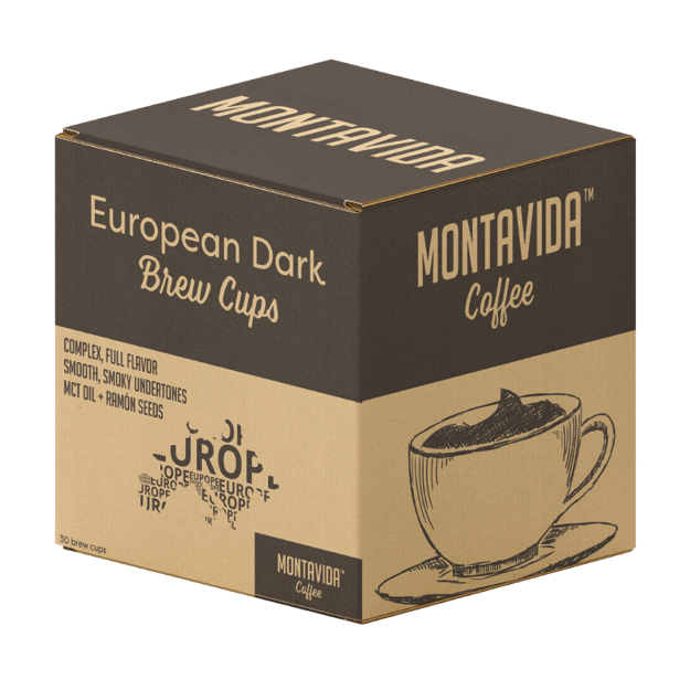 Picture of MontaVida European Dark Roast Coffee Brew Cup