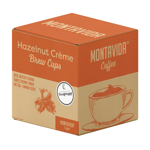 Picture of MontaVida Decaf Hazelnut Crème Brew Cups